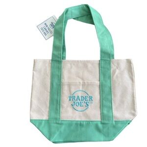 Trader Joe’s Mini Pastel Canvas Tote Bag